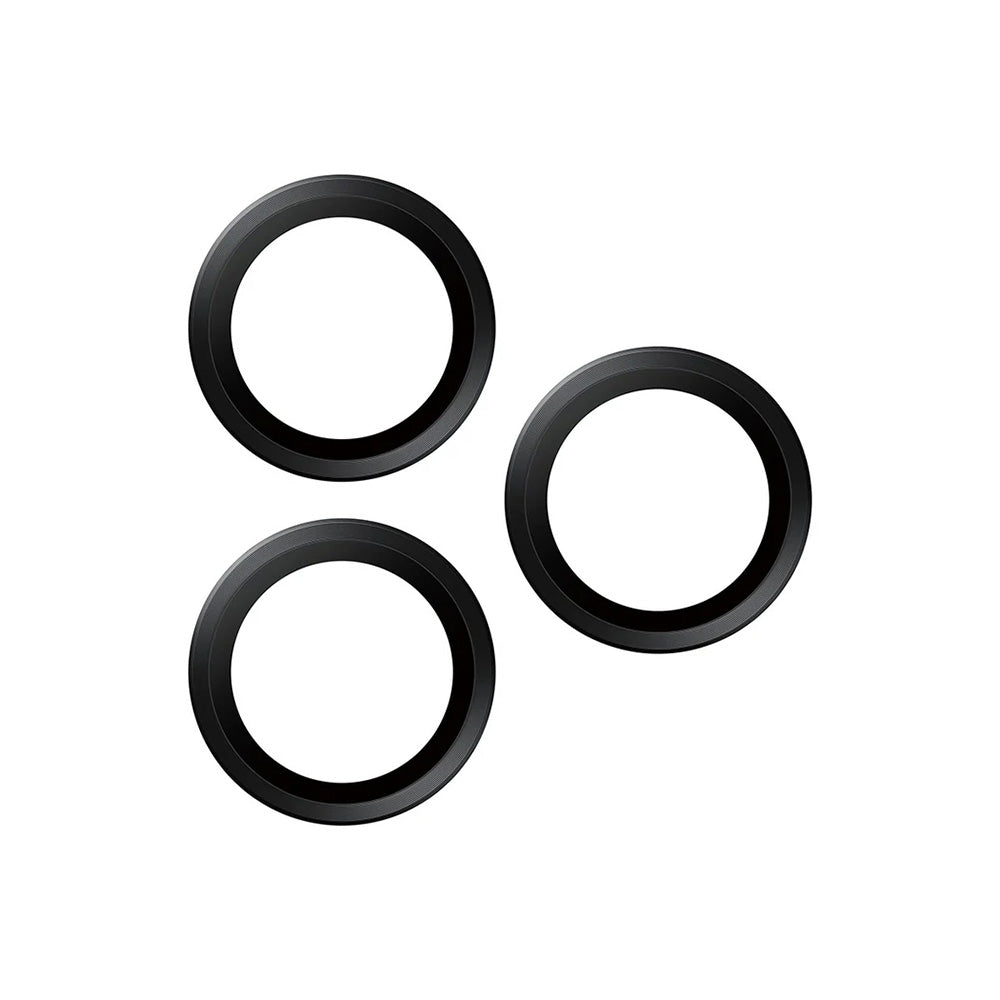 Hátsó kamera védőfólia PanzerGlass Hoops Apple iPhone 17 Pro Max / 17 Pro / 16 Pro Max / 16 Pro készülékekhez, Edzett üveg, Fekete
