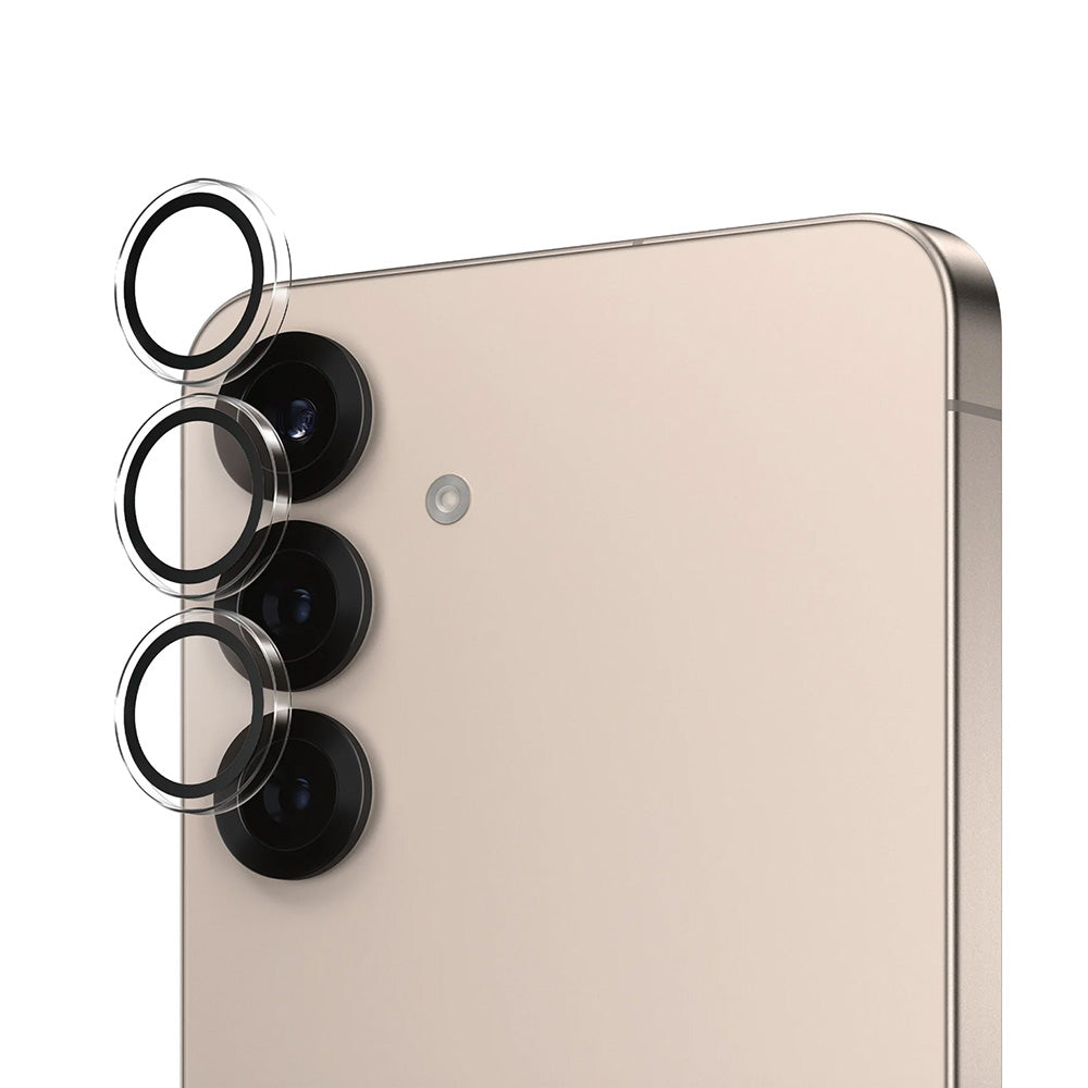 PanzerGlass Hoops hátsó kamera védőfólia Samsung Galaxy S25+ S936-hez, Edzett üveg, Átlátszó