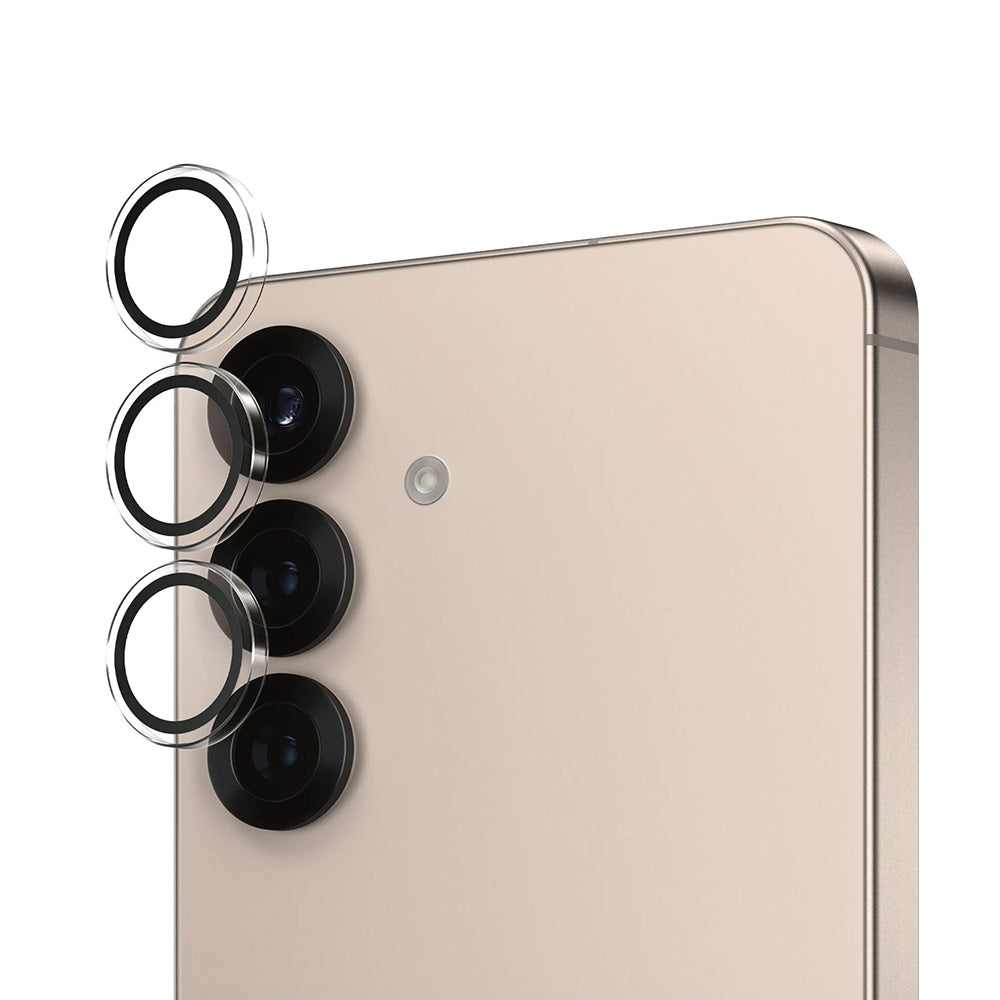 Védőfólia PanzerGlass Hoops a Samsung Galaxy S25 S931 hátsó kamerájához, Edzett üveg, Átlátszó