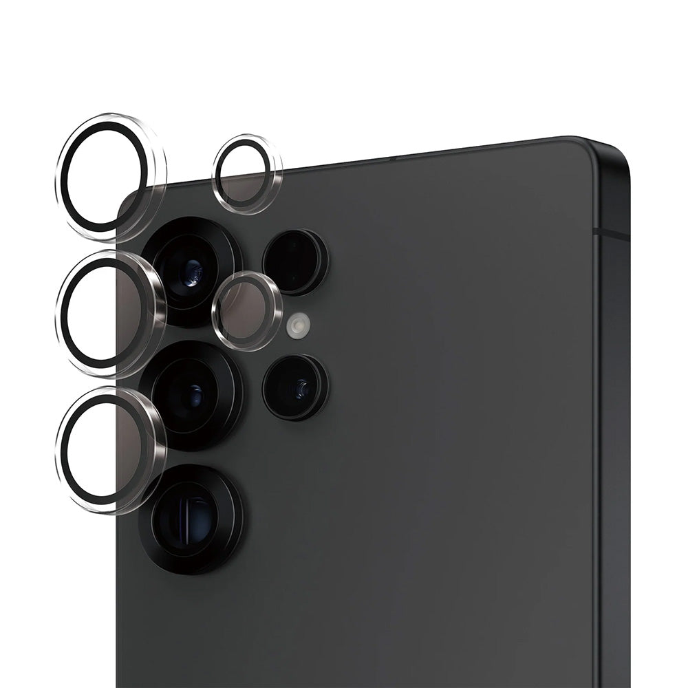 Védőfólia PanzerGlass Hoops a Samsung Galaxy S25 Ultra S938 hátsó kamerájához, Edzett üveg, Átlátszó