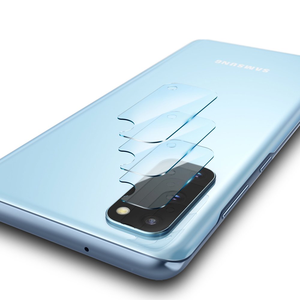 Védőfólia Ringke IDGL hátsó kamera számára Samsung Galaxy S20 5G G981 / S20 G980, Edzett üveg, 3 darabos készlet, Átlátszó