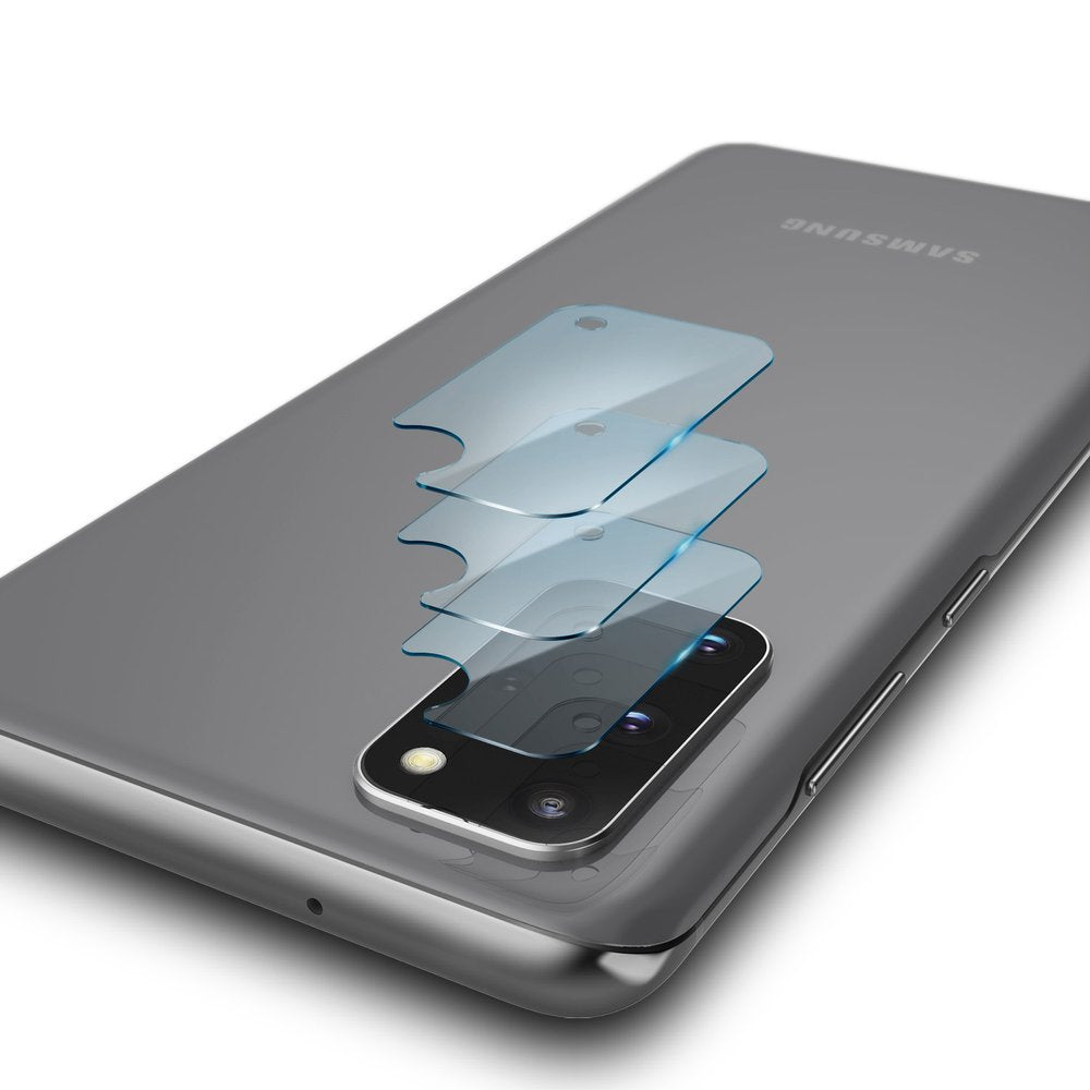 Ringke IDGL hátlapi kamera védőfólia Samsung Galaxy S20+ 5G G986 / S20+ G985 készülékhez, edzett üveg, 3 darabos készlet, átlátszó