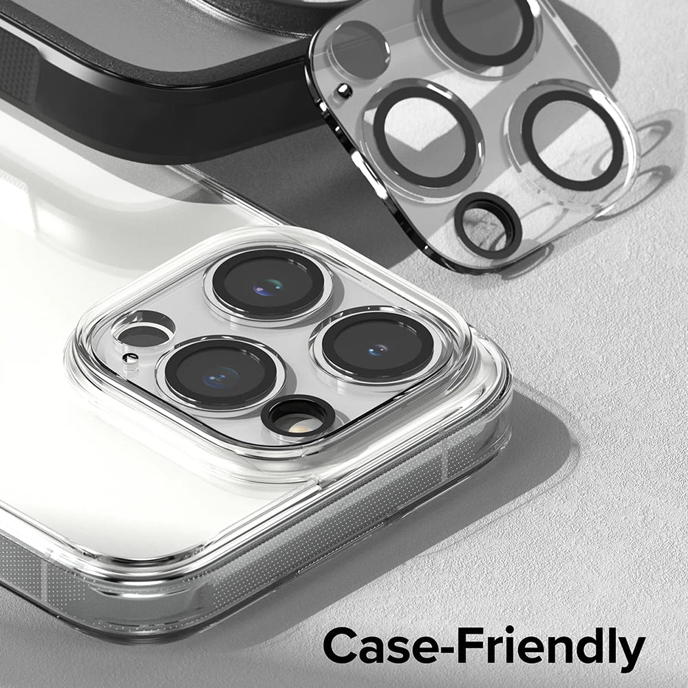 Ringke hátlapi kamera védőfólia Apple iPhone 15 Pro-hoz, edzett üveg, 2 darabos készlet, átlátszó