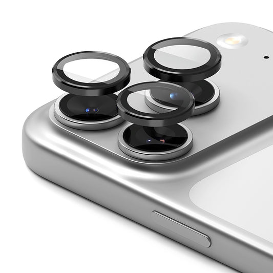 Ringke hátsó kamera védőfólia Apple iPhone 17 Pro Max / 17 Pro készülékhez, Edzett üveg, Fekete