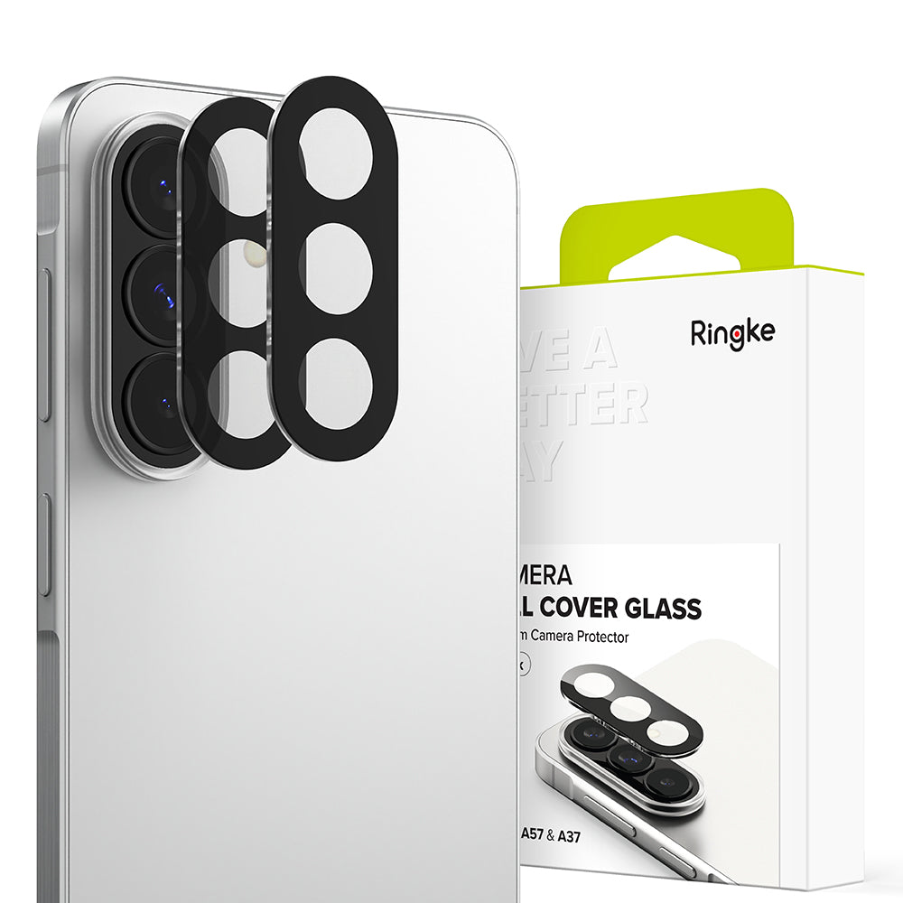 Ringke hátsó kamera védőfólia Samsung Galaxy A57 5G / A37 5G készülékhez, Edzett üveg, 2 darabos készlet, Átlátszó