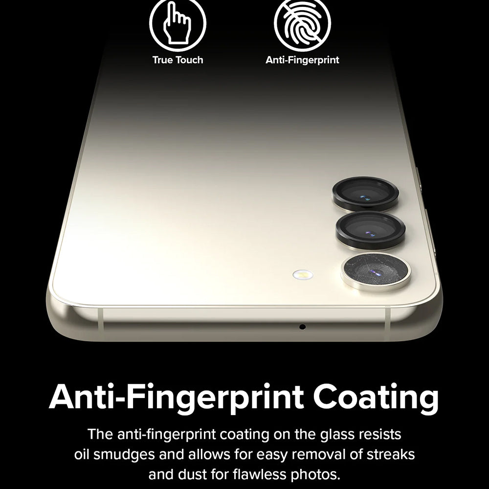Ringke hátsó kamera védőfólia Samsung Galaxy S23+ S916 / S23 S911 készülékhez, Edzett üveg, Fekete