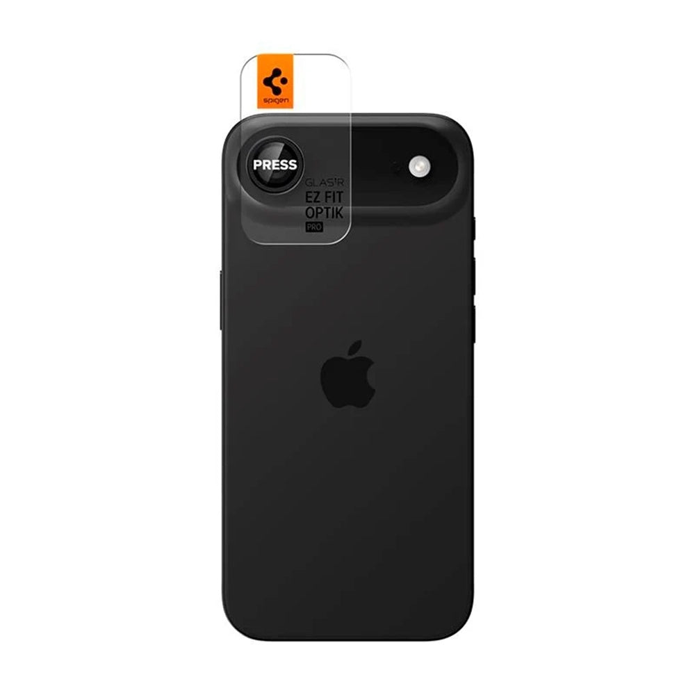 Spigen GlastR EZ FIT Optik Pro Rear Camera Protector for Apple iPhone 17 Air, Tempered Glass, Set of 2 pieces, Black AGL09863