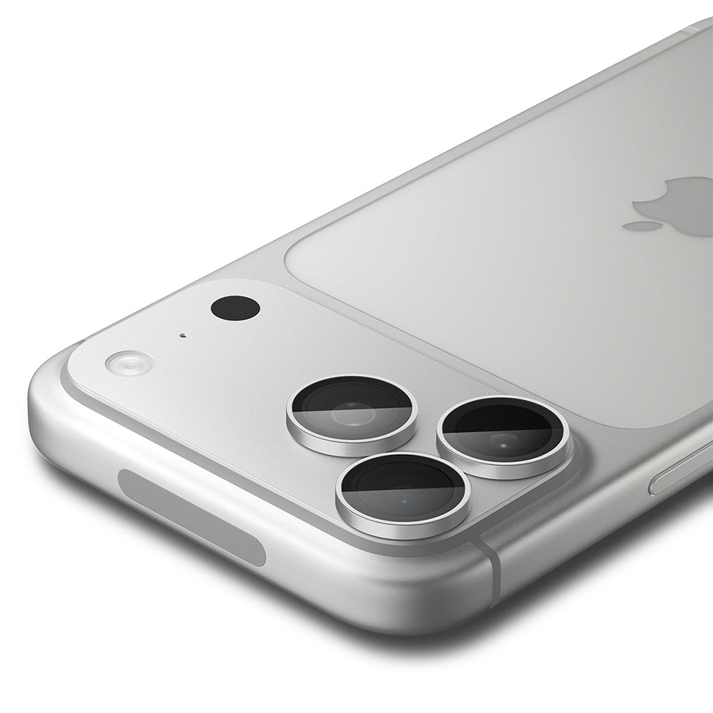 Spigen GlastR EZ FIT Optik Pro hátlapi kamera védőfólia Apple iPhone 18 Pro / 18 Pro Max készülékhez, edzett üveg, 2 darabos készlet, ezüst
