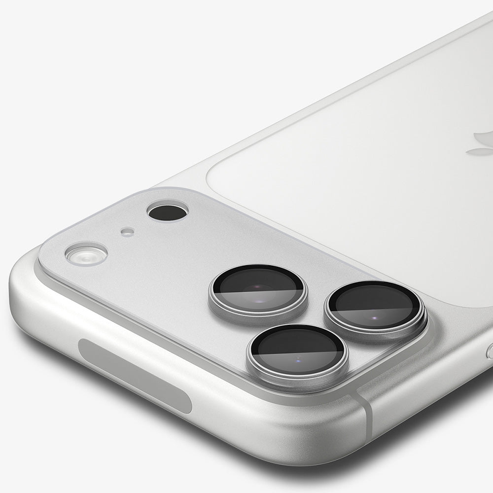 Spigen GlastR EZ FIT Optik Pro XL hátlapi kamera védőfólia Apple iPhone 18 Pro-hoz, edzett üveg, ezüst AGL12038