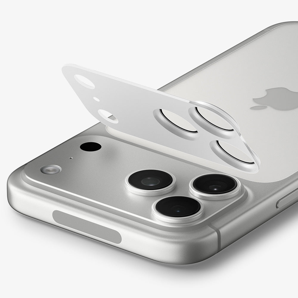Spigen GlastR EZ FIT Optik Pro XL hátlapi kamera védőfólia Apple iPhone 18 Pro-hoz, edzett üveg, ezüst AGL12038