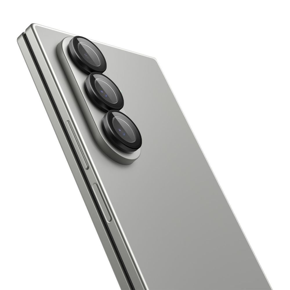 Spigen GlastR EZ FIT Optik Pro HD hátsó kamera védőfólia Samsung Galaxy Z Fold7 F966-hoz, Edzett üveg, 2 darabos készlet, Fekete AGL09581