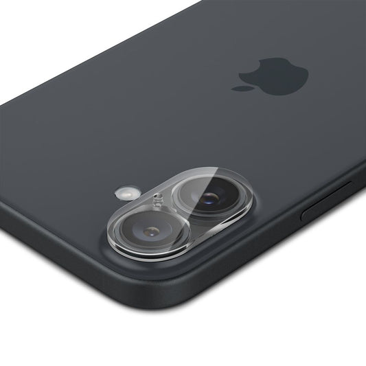 Spigen GlastR Optik hátlapi kamera védőfólia Apple iPhone 16 Plus / 16 készülékhez, edzett üveg, 2 darabos készlet, átlátszó AGL07923