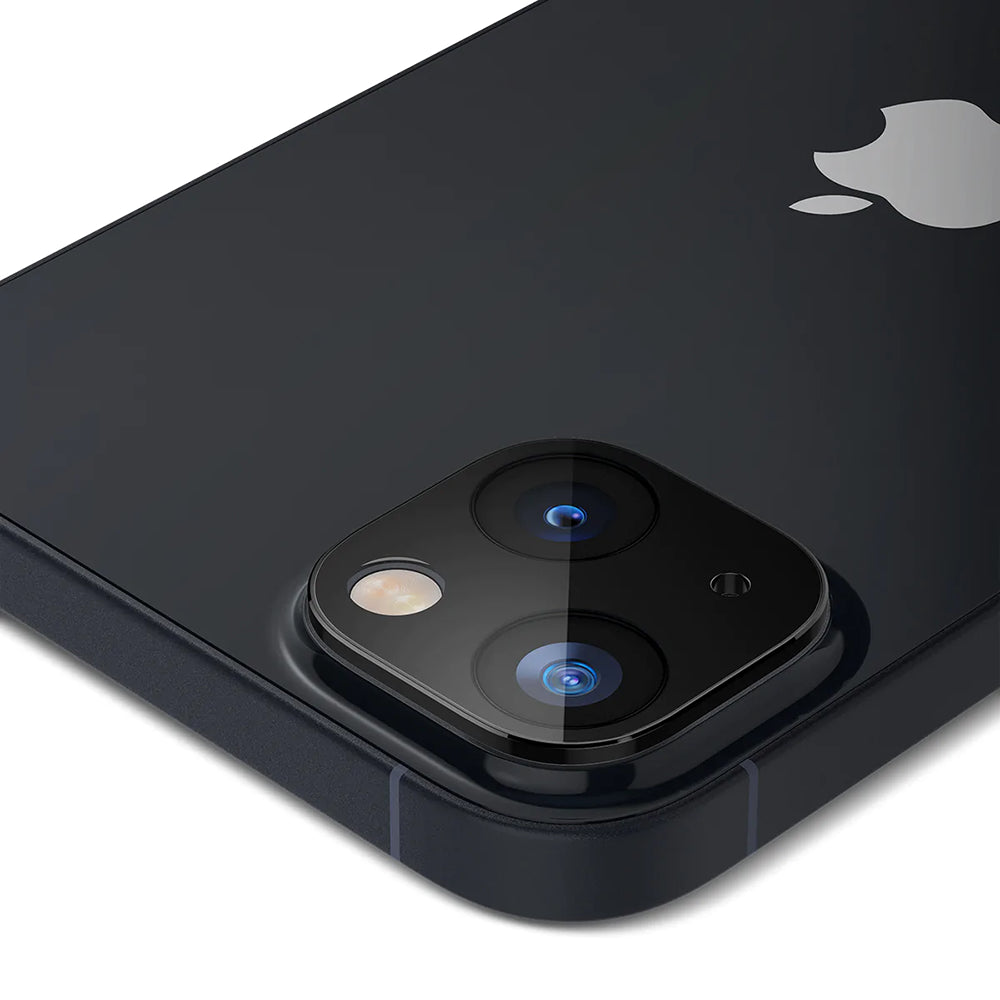 Techsuit hátlapi kamera védőfólia Apple iPhone 14 Plus / 14 készülékhez, edzett üveg, fekete