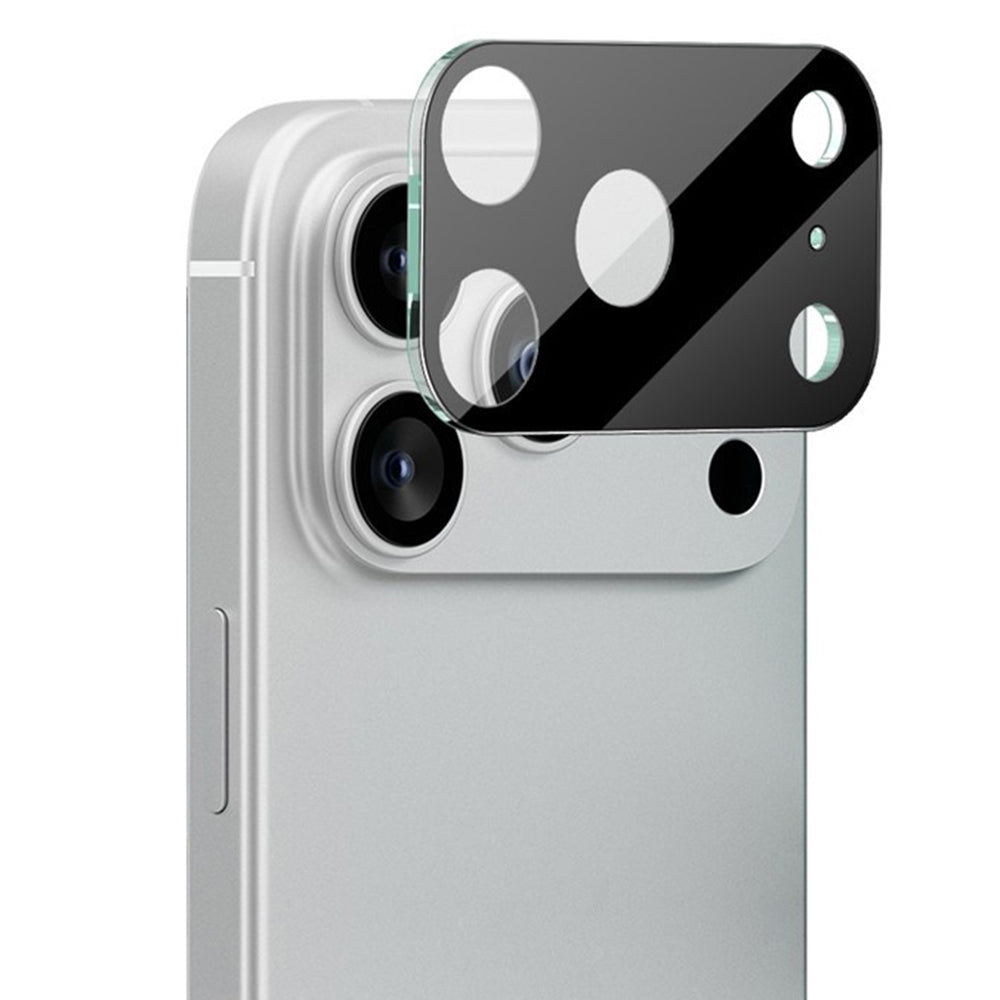 Techsuit hátsó kamera védőfólia Apple iPhone 17 Pro Max-hez, Edzett üveg, Fekete