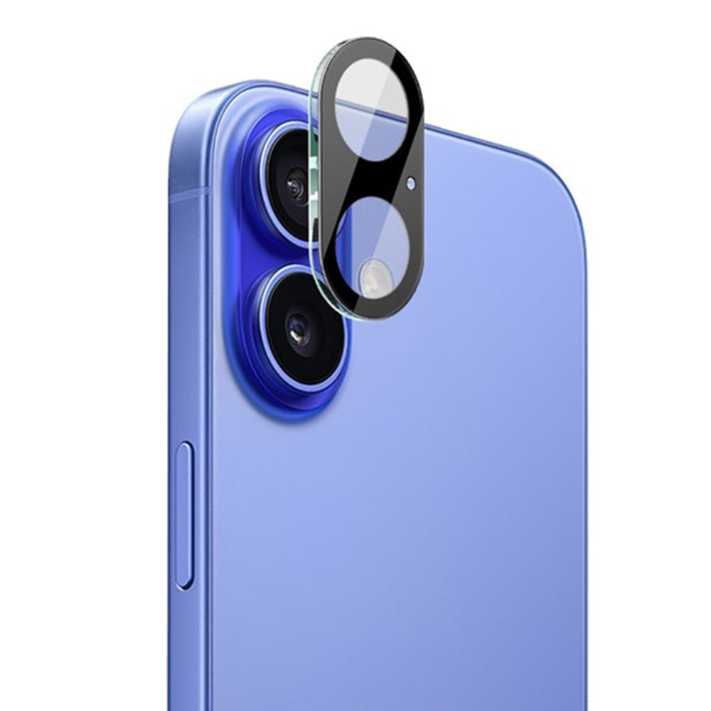 Techsuit hátsó kamera védőfólia Apple iPhone 17-hez, Edzett üveg, Fekete