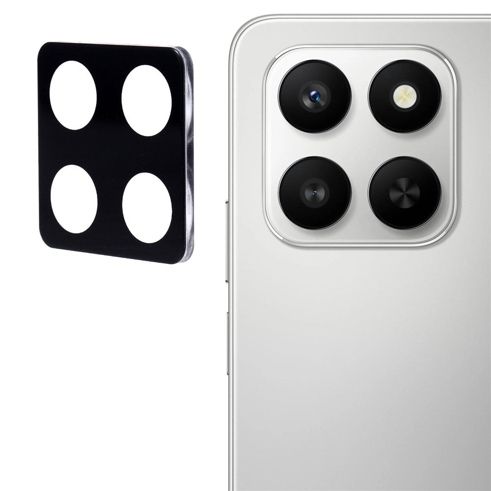 Techsuit hátsó kamera védőfólia Honor 400 Smart 4G / X7d 4G / 400 Smart 5G készülékekhez, Edzett üveg, Fekete