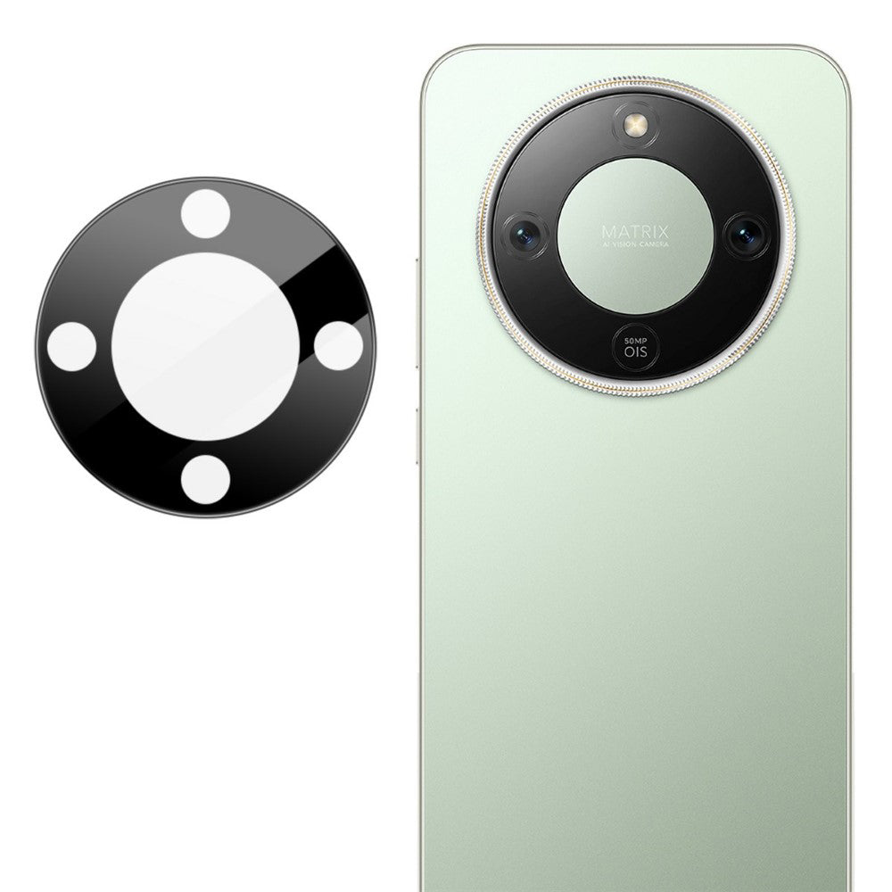 Techsuit hátsó kamera védőfólia Honor Magic8 Lite-hoz, Edzett Üveg, Fekete