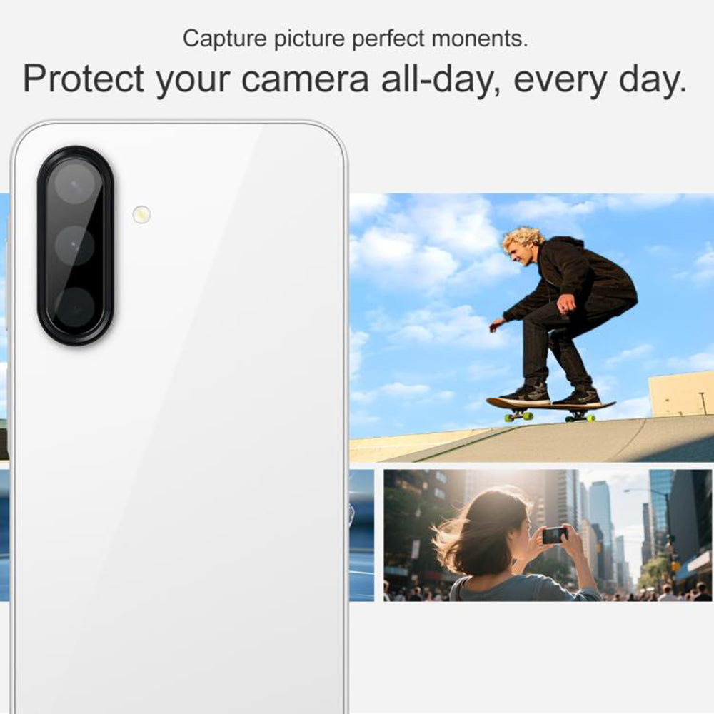 Techsuit hátlapi kamera védőfólia Samsung Galaxy A17 4G / A17 5G készülékhez, edzett üveg, fekete