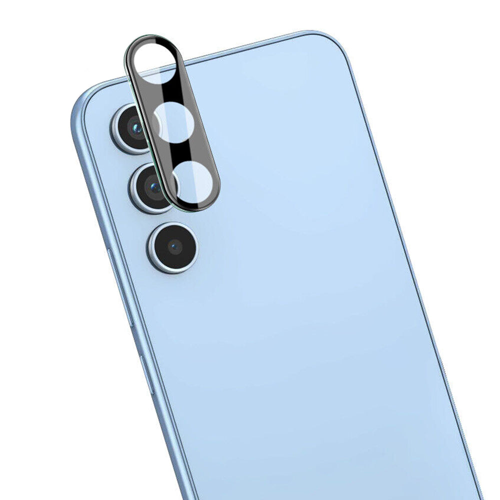 Techsuit hátsó kamera védőfólia Samsung Galaxy A34 A346 készülékhez, Edzett üveg, Fekete