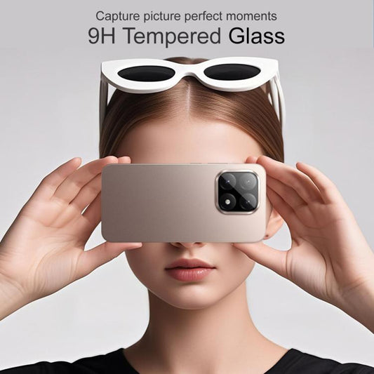 Techsuit hátlapi kamera védőfólia Xiaomi 15T Pro-hoz, edzett üveg, fekete