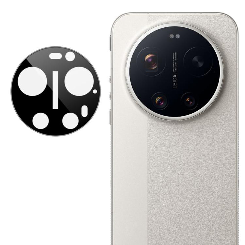 Techsuit hátsó kamera védőfólia Xiaomi 17 Ultra-hoz, Edzett üveg, Fekete