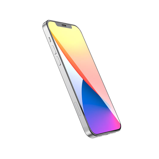BF3 Borofone BF3 képernyővédő az Apple iPhone 12 Pro Max készülékhez, üveggel védett, teljes ragasztó, fekete