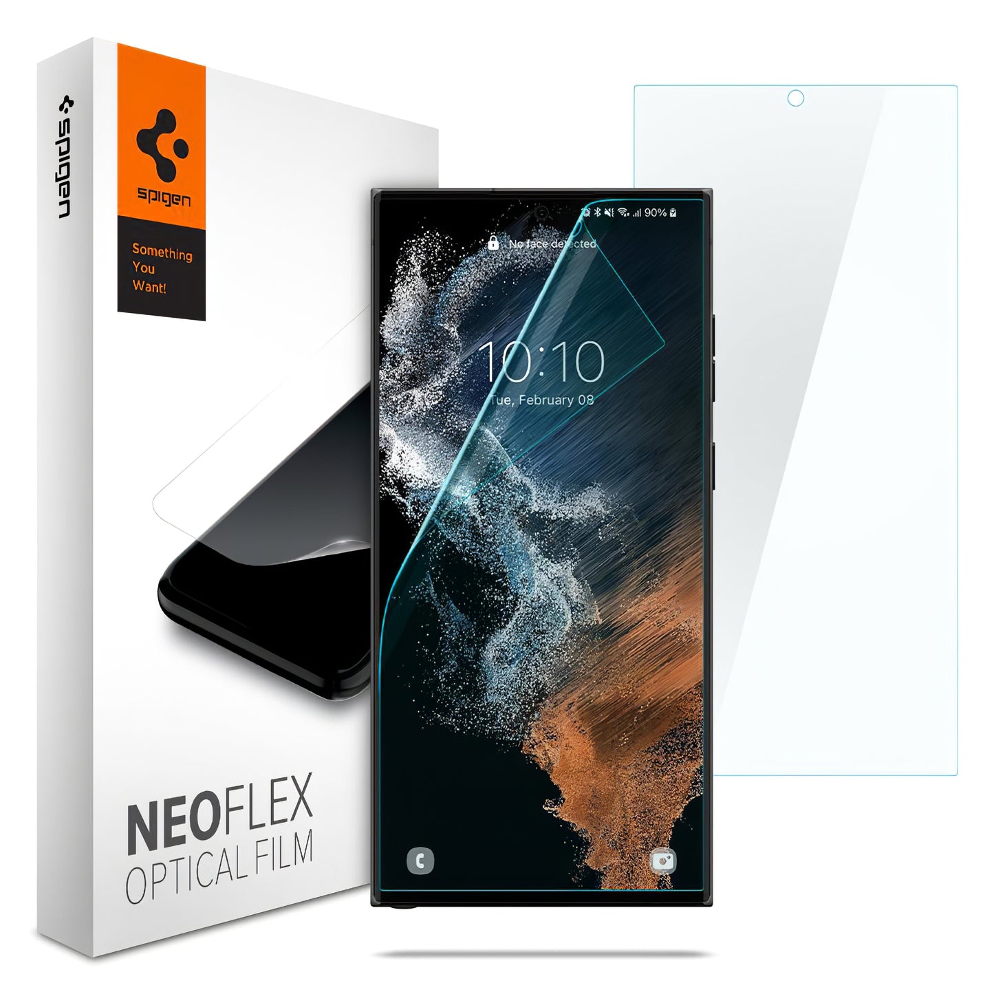 Spigen Neo Flex képernyővédő fólia Samsung Galaxy S22 Ultra 5G S908-hoz, Műanyag, 2 darabos készlet AFL04137