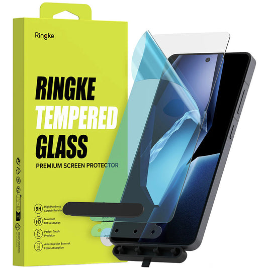 Ringke képernyővédő fólia OnePlus 13R-hez, Edzett üveg, Teljes ragasztás, 2 darabos készlet