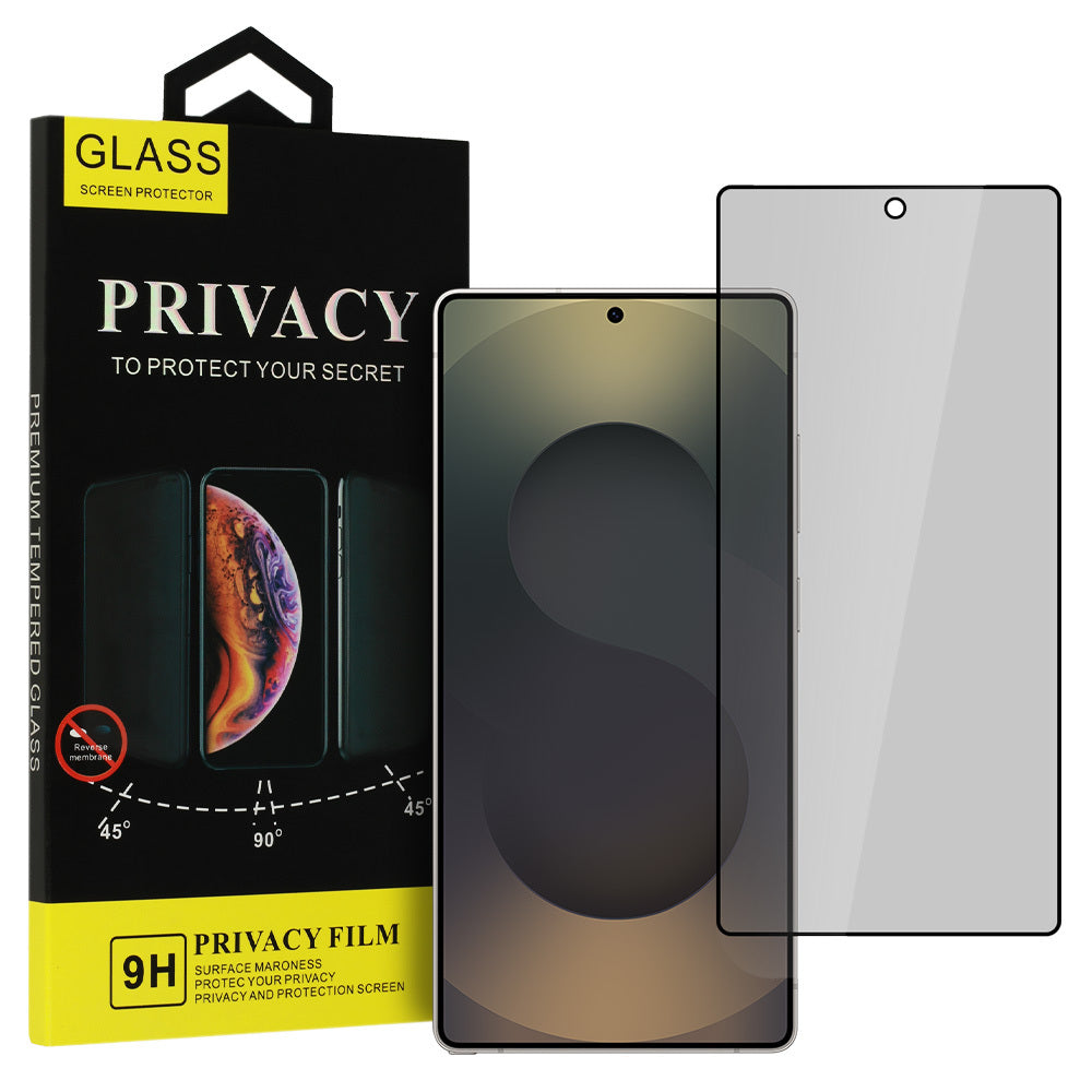 Privacy OEM Shield Screen képernyővédő fólia Samsung Galaxy S25 Ultra S938 készülékhez, edzett üveg, teljes ragasztóval