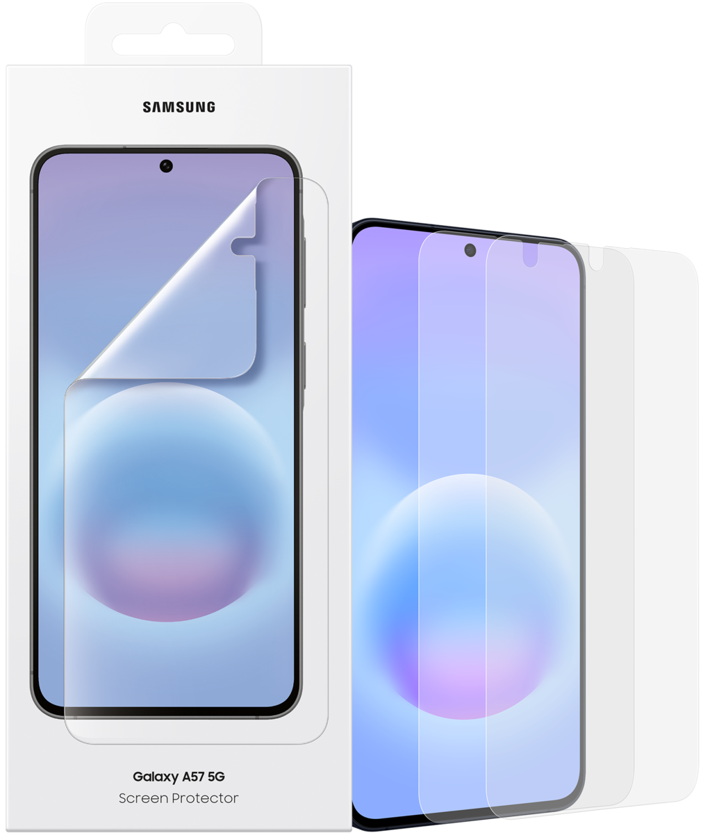 Samsung Galaxy A57 5G képernyővédő fólia, műanyag, 2 darabos készlet EF-UA576CTEGWW