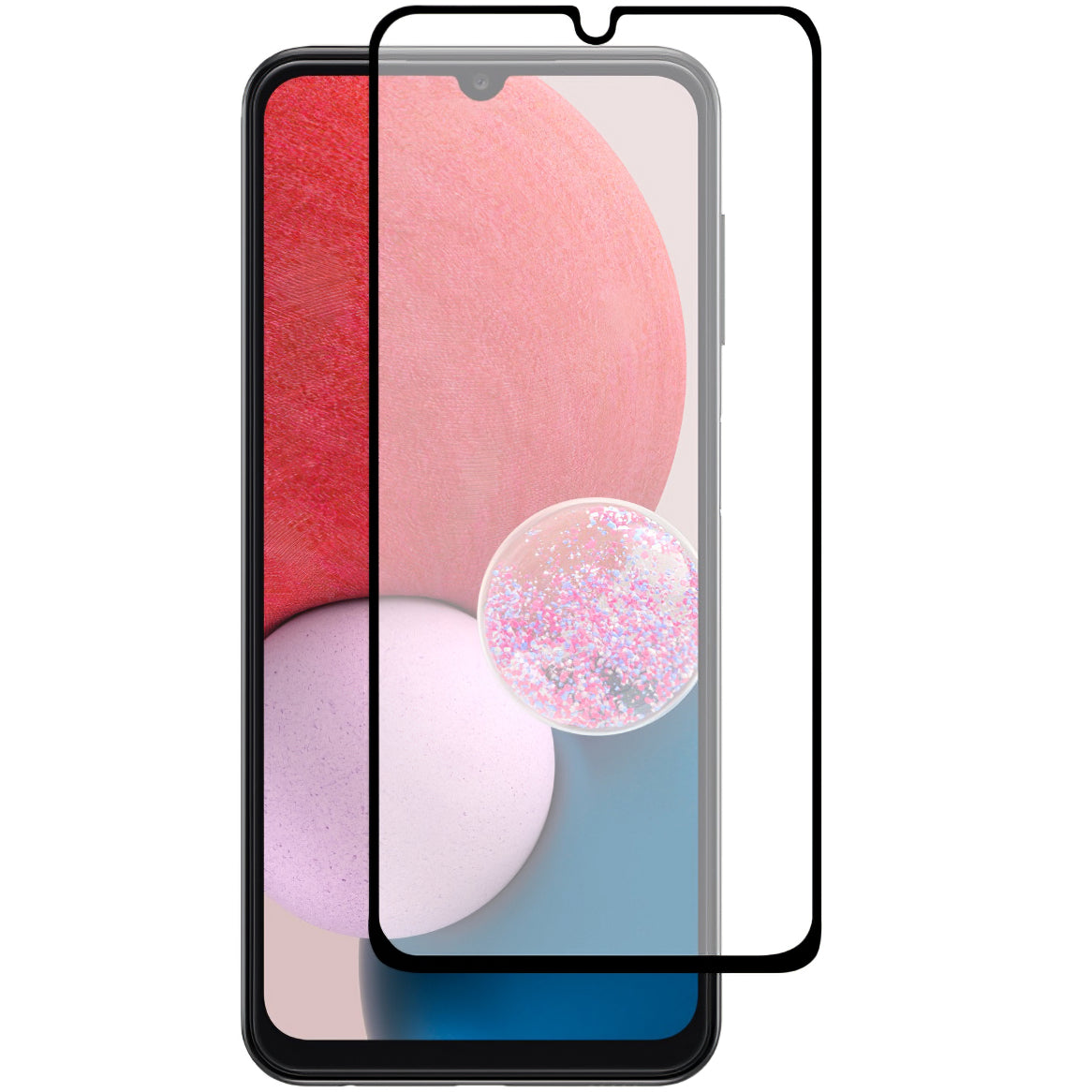 OEM képernyővédő a Samsung Galaxy A15 5G A156 / A15 A155 / A25 A256, üveg védőpajzs, teljes ragasztás, 9D, fekete