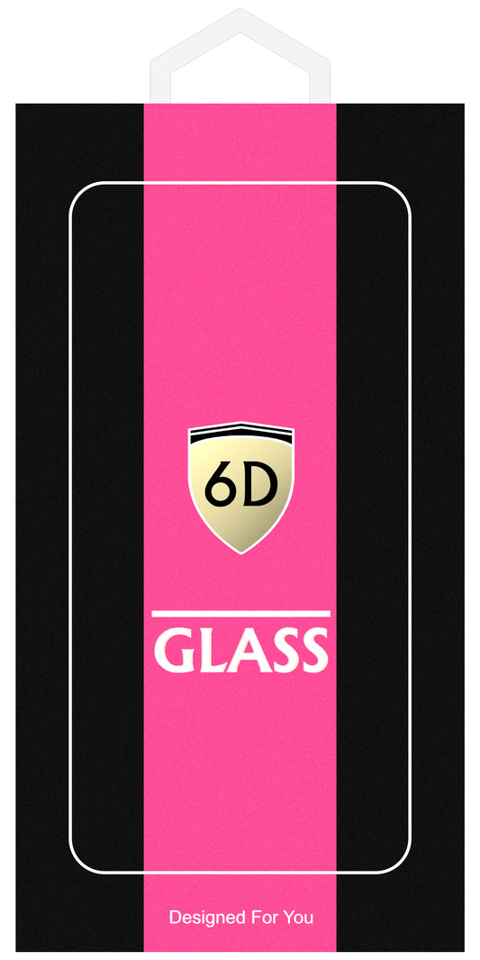 OEM képernyővédő fólia Samsung Galaxy A55 5G A556-hoz, edzett üveg, teljes ragasztó, 6D, fekete