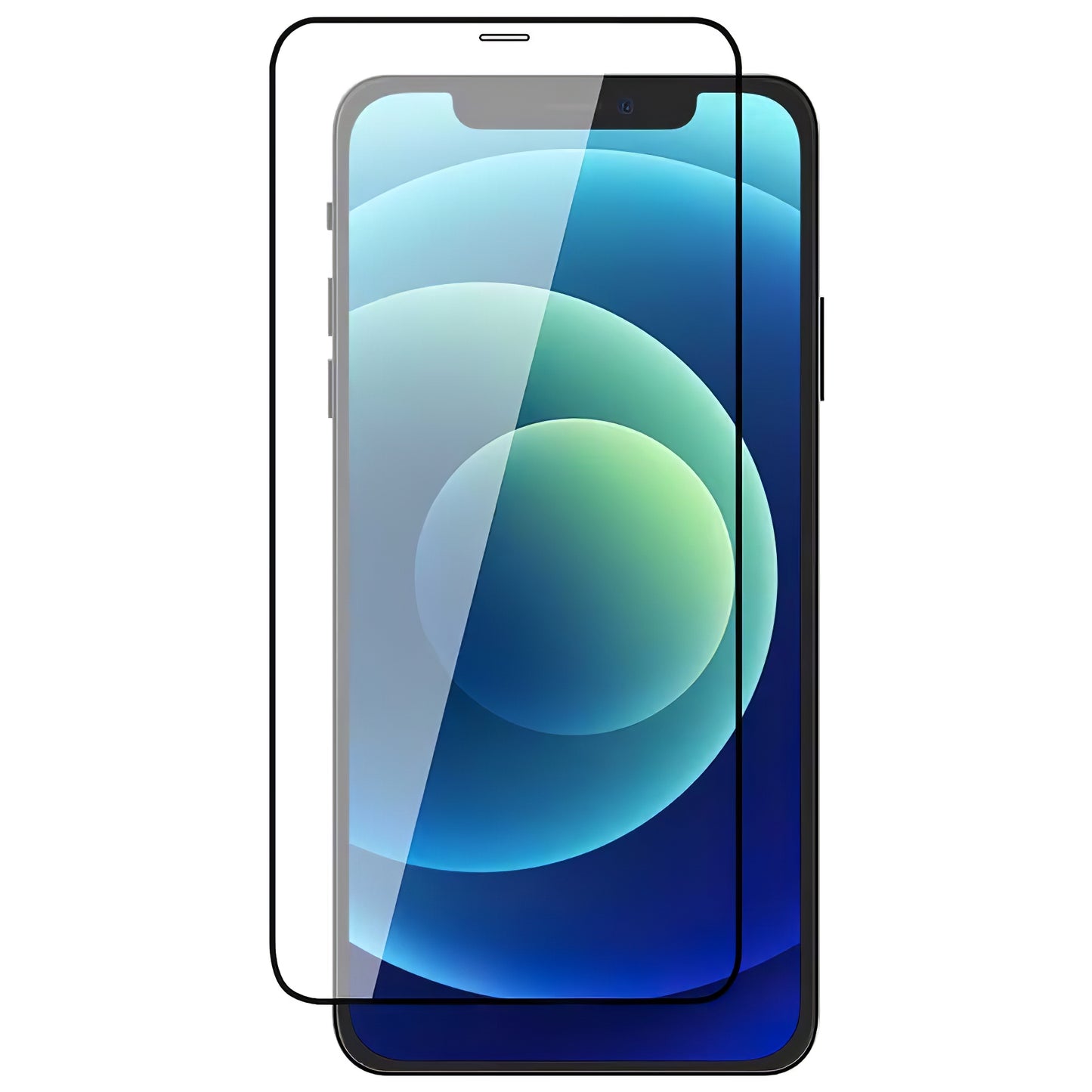 Képernyővédő Apple iPhone 12 / 12 Pro, Védő képernyőborítás Veason PRO Apple iPhone 12 / 12 Pro, üveg, teljes ragasztás, 6D, Fekete