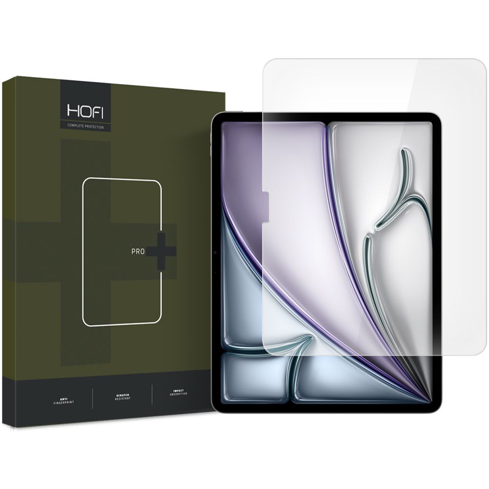 HOFI Glass PRO+ védőfólia Apple iPad Air 11 (2026) / Air 11 (2025) készülékekhez, Edzett üveg, Teljes ragasztás, 2.5D