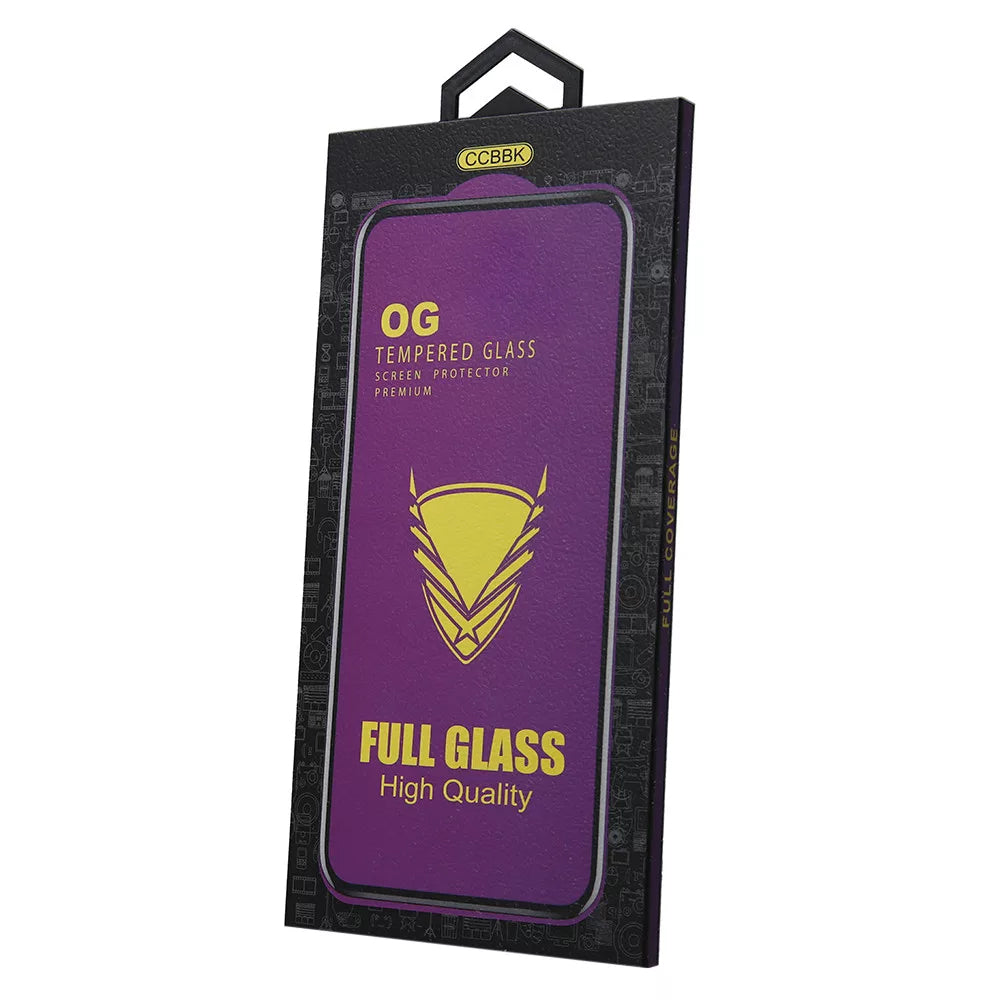 OEM OG Premium OEM Screen Protector for Samsung Galaxy A35 5G A356, Glass Shield, Full Glue, Black