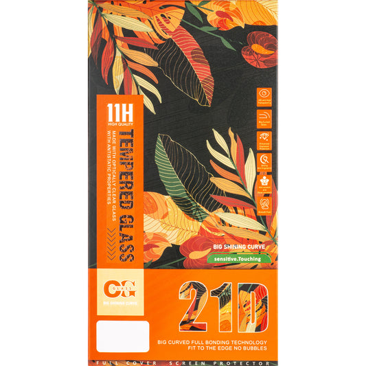 OEM képernyővédő fólia Samsung Galaxy A25 A256-hoz, védett üveg, teljes ragasztás, 21D, Fekete