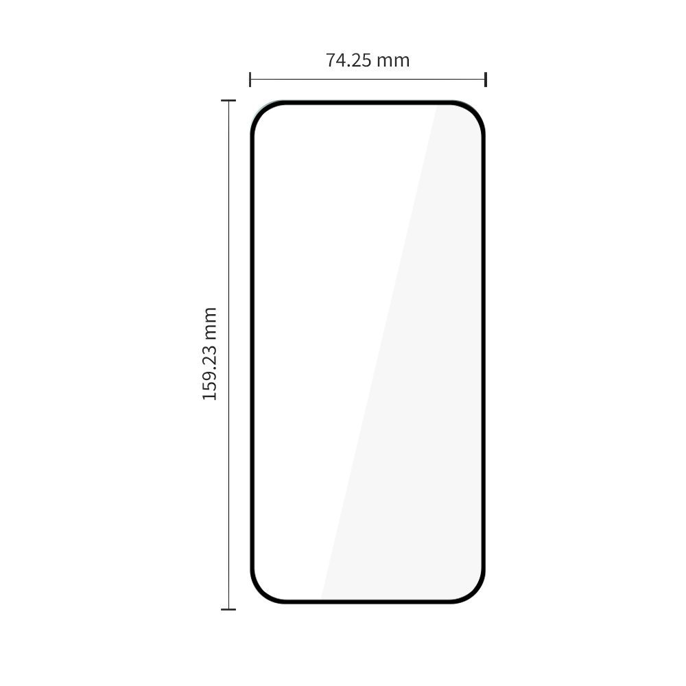 Tech-Protect FIT+ képernyővédő fólia Motorola Moto G77 / G67 készülékhez, edzett üveg, teljes ragasztó, 2 darabos készlet, 2.5D, fekete