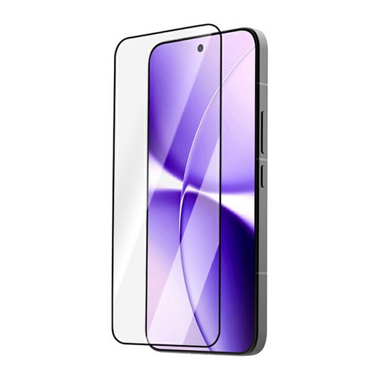 Lereach képernyővédő fólia Xiaomi Poco X8 Pro Max-hoz, Edzett üveg, Teljes ragasztó, Fekete