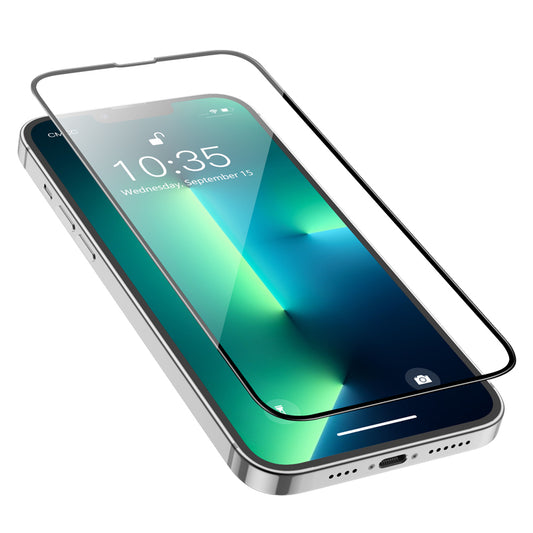 HOCO G16 védőfólia Apple iPhone 14 Plus / 13 Pro Max készülékhez, Edzett üveg, Teljes ragasztás, 5D, Fekete