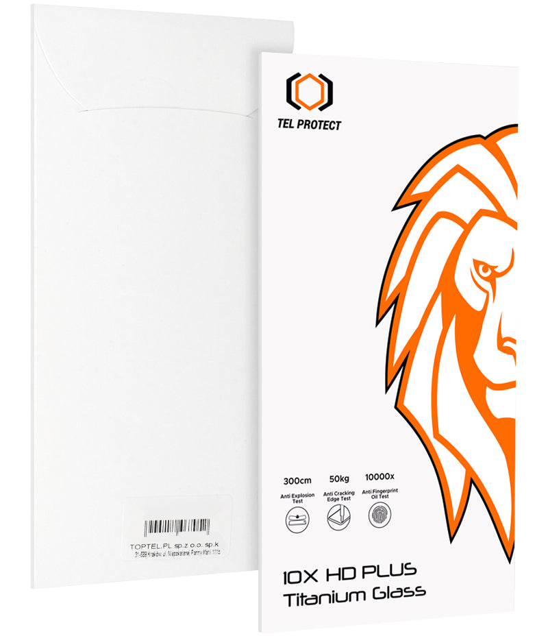 Tel Protect 10X HD Plus Titanium kijelzővédő fólia Apple iPhone 18 Pro Max / 17 Pro Max készülékhez, edzett üveg, teljes felületén ragasztott, fekete