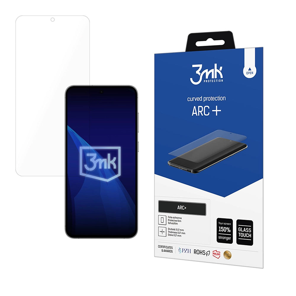 3MK ARC+ védőfólia Samsung Galaxy S25 FE készülékhez, Műanyag
