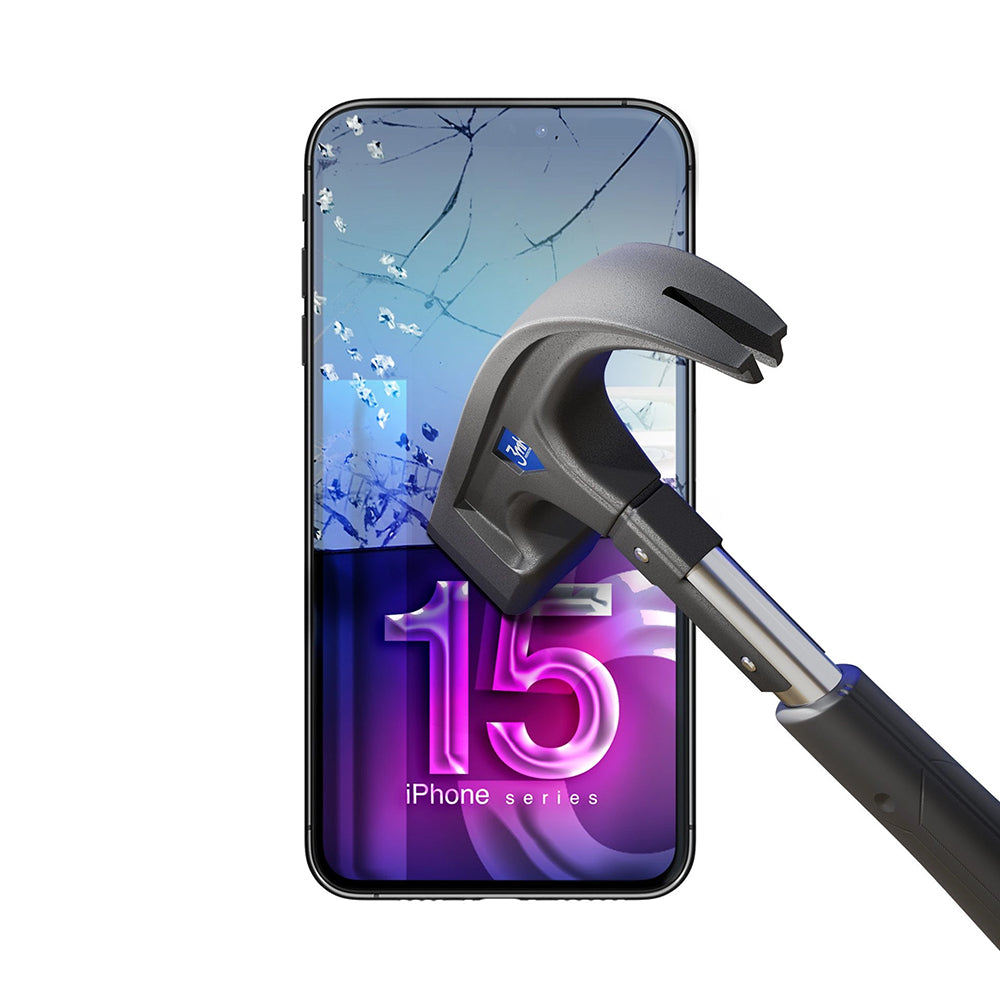 3MK FlexibleGlass képernyővédő fólia Apple iPhone 15-höz, rugalmas üveg, teljes ragasztóval