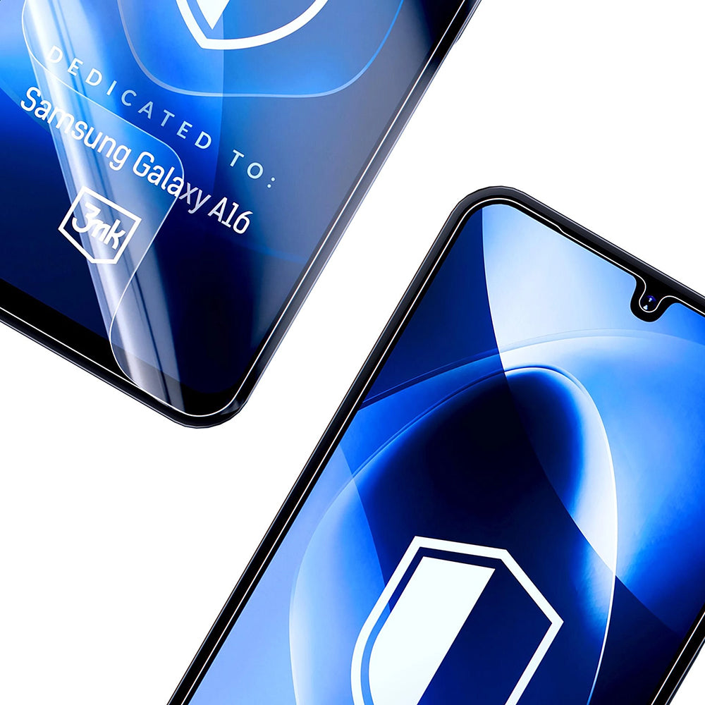 3MK FlexibleGlass képernyővédő fólia Samsung Galaxy A26 A266 / A16 5G A166 / A16 4G A165 / M16 M166 készülékekhez, Rugalmas Üveg, Teljes Ragasztás