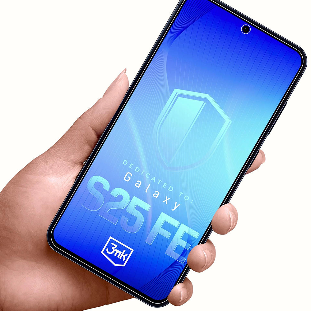 Védőfólia 3MK FlexibleGlass Samsung Galaxy S25 FE készülékhez, Rugalmas Üveg, Teljes Ragasztás