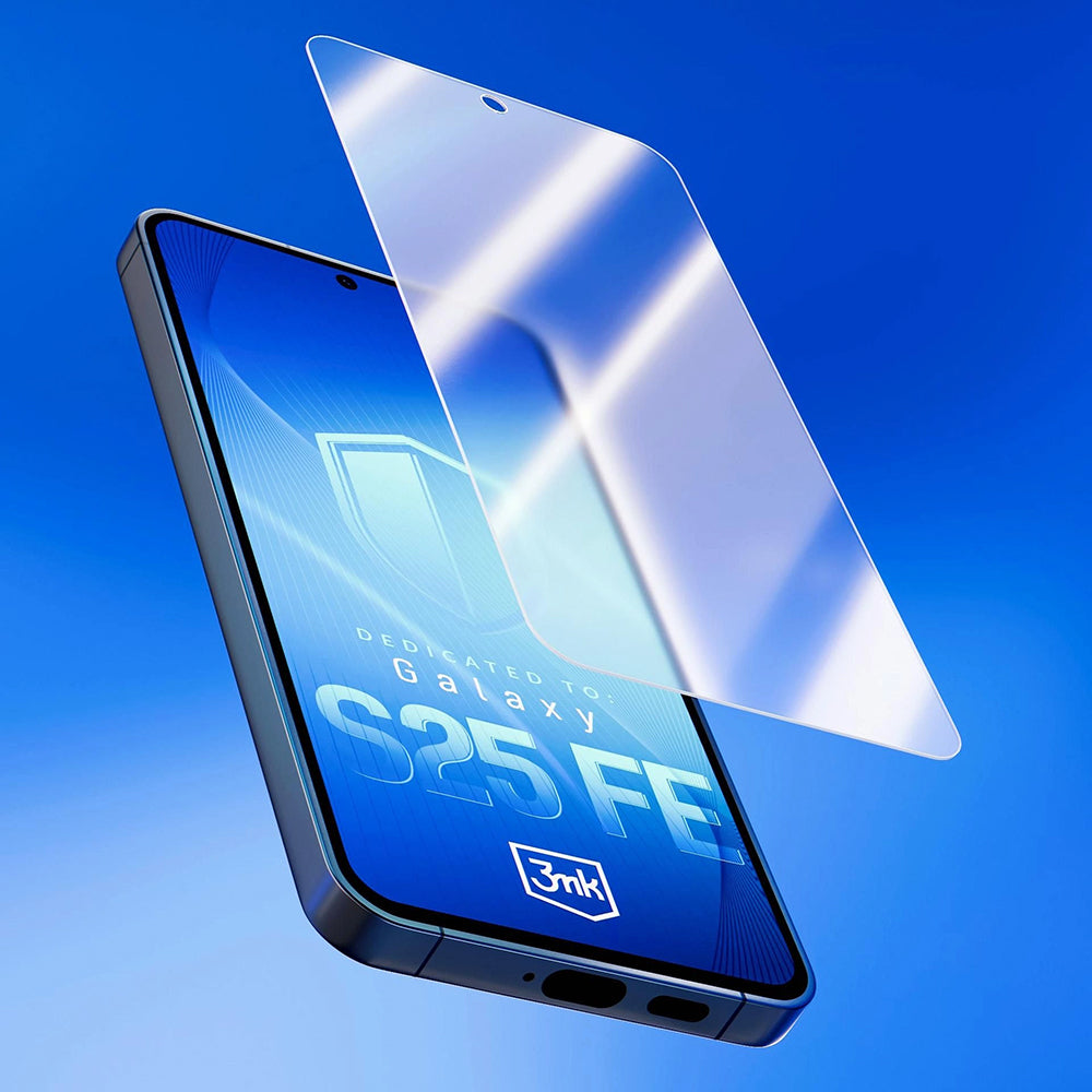 Védőfólia 3MK FlexibleGlass Samsung Galaxy S25 FE készülékhez, Rugalmas Üveg, Teljes Ragasztás