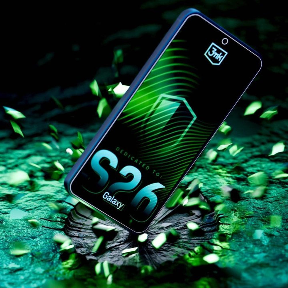 Védőfólia 3MK FlexibleGlass Samsung Galaxy S26 S942 készülékhez, Rugalmas Üveg, Teljes Ragasztás, Átlátszó