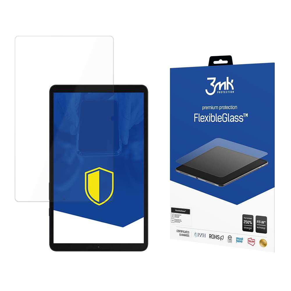 3MK FlexibleGlass képernyővédő fólia Samsung Galaxy Tab A11+ / Tab A9+ készülékekhez, rugalmas üveg, teljes ragasztóval
