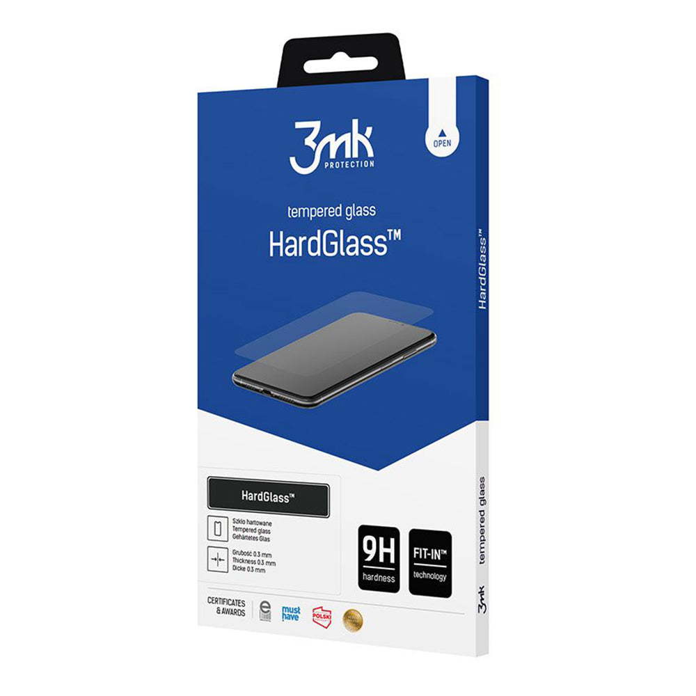 3MK HardGlass képernyővédő fólia Honor 400 Smart 4G / 400 Smart 5G készülékhez, biztonsági üveg, teljes ragasztóval