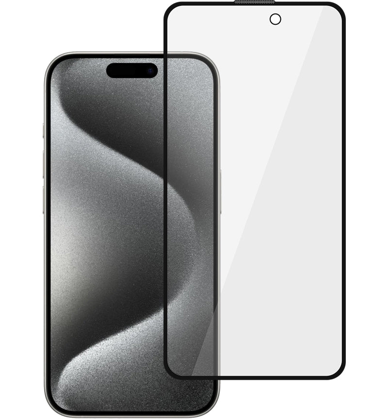 Tel Protect 10X Plus Titanium adatvédő kijelzővédő fólia Apple iPhone 17 / 16 Pro készülékhez, edzett üveg, teljes felületén tapadó ragasztóval