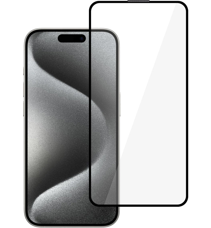 Tel Protect 10X HD Plus Titanium képernyővédő fólia Apple iPhone 17 / 16 Pro készülékhez, edzett üveg, teljes felületén ragasztott, fekete